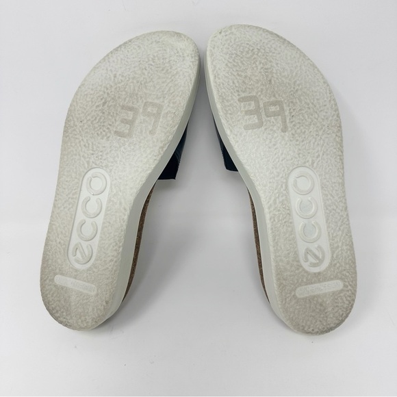 ECCO Corksphere Leather Slide Sandals - Picture 7 of 7